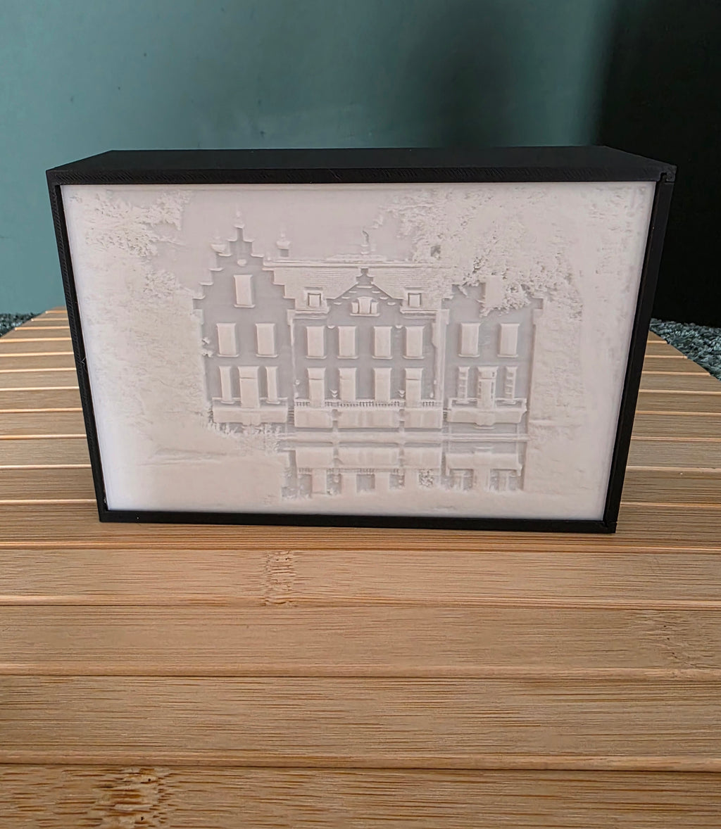 Lithophane met lightbox — Kasteel Staverden