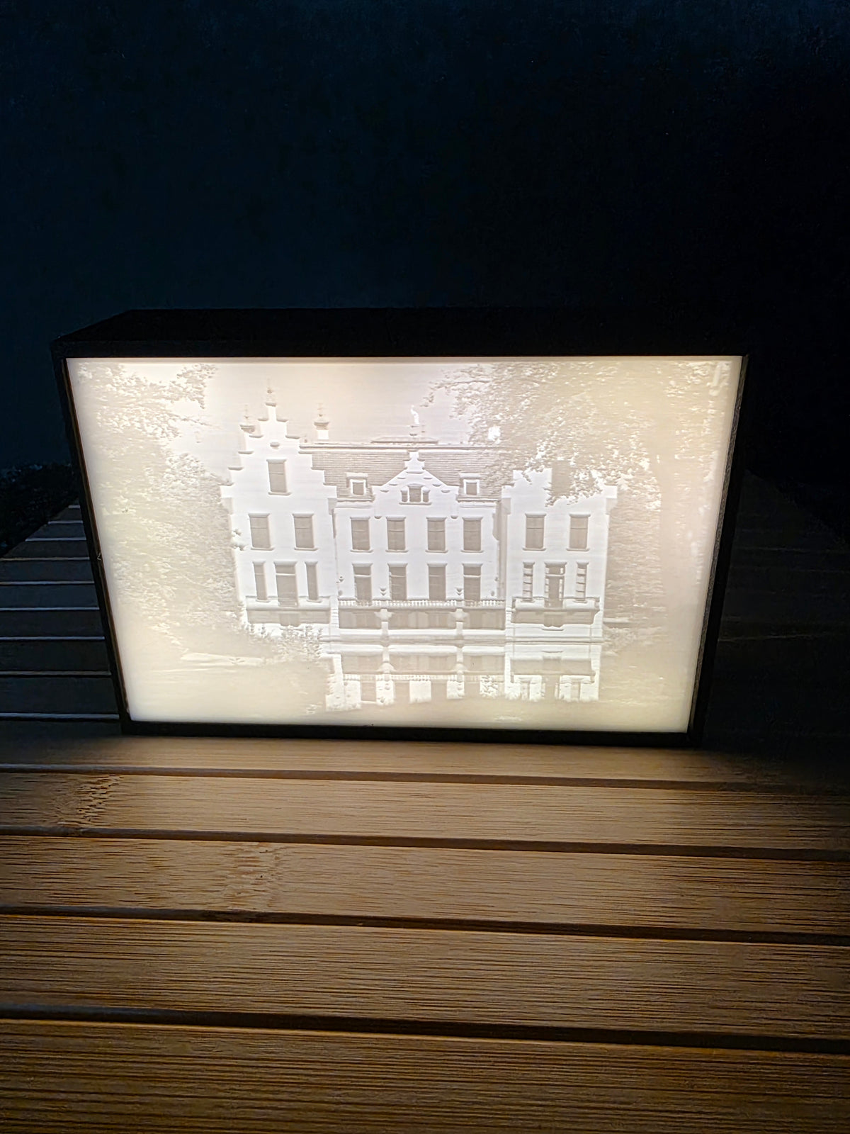 Lithophane met lightbox — Kasteel Staverden